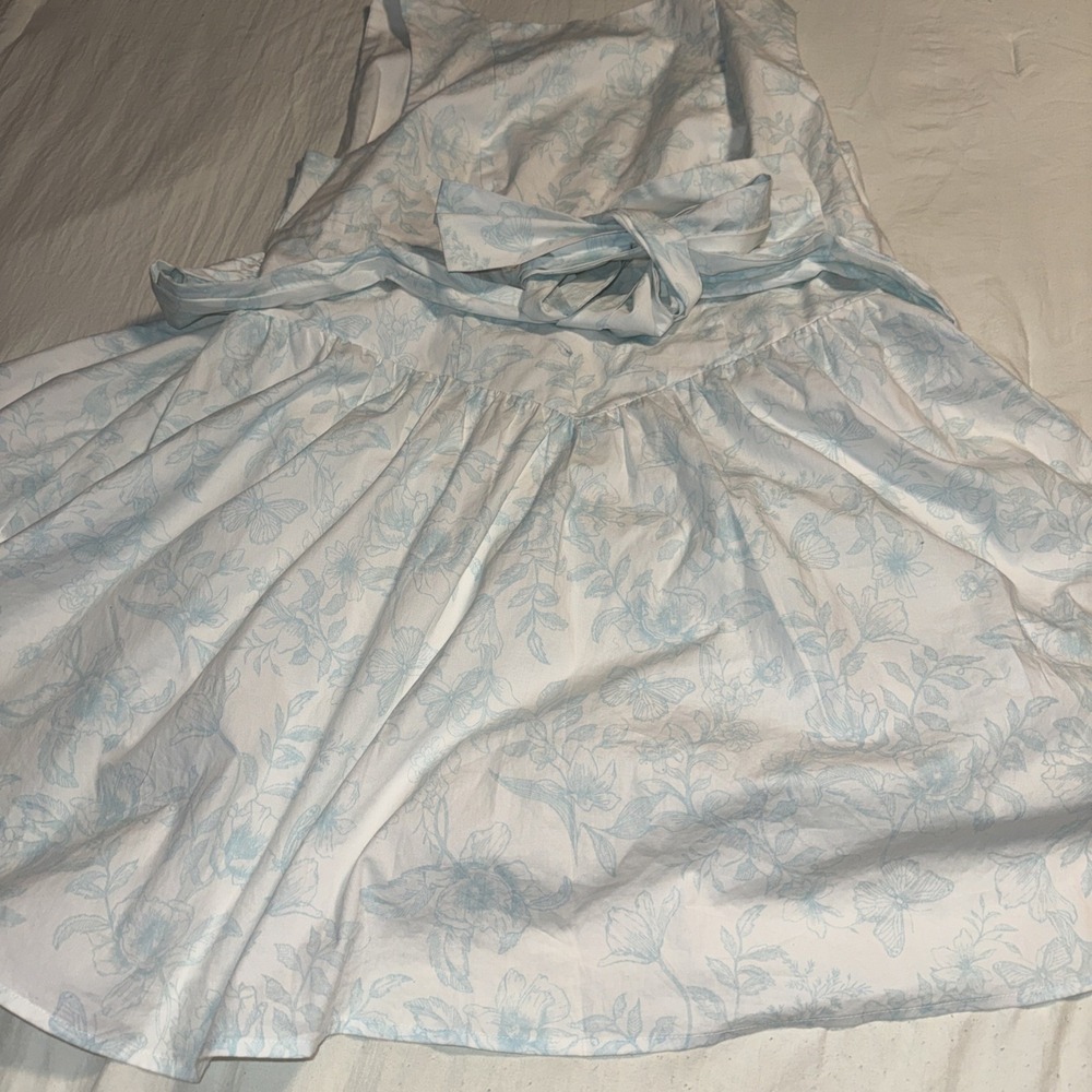 Wild Fable Women Blue Floral Size Xl Dress Zipper Need Replacing